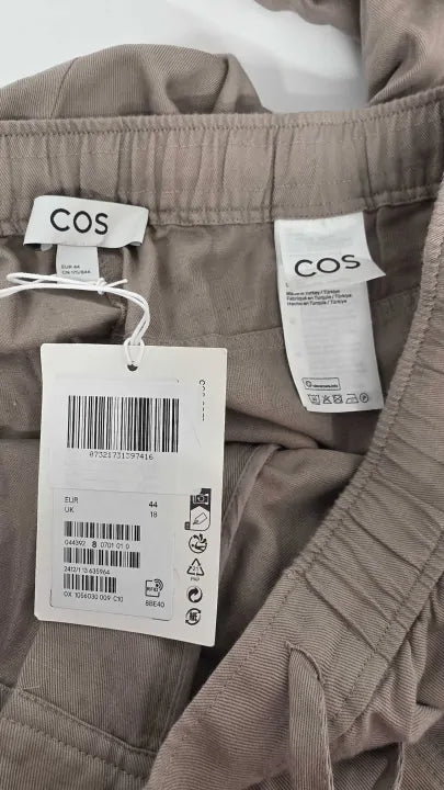 Cos - Ecru Baccaralily Relaxed Trouser - Beige Size: Uk 18