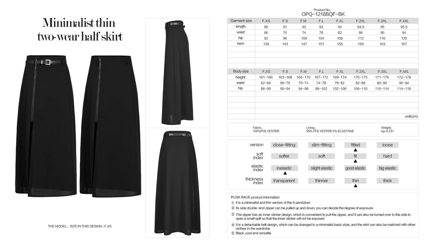 Punk Rave Brianna Skirt Black