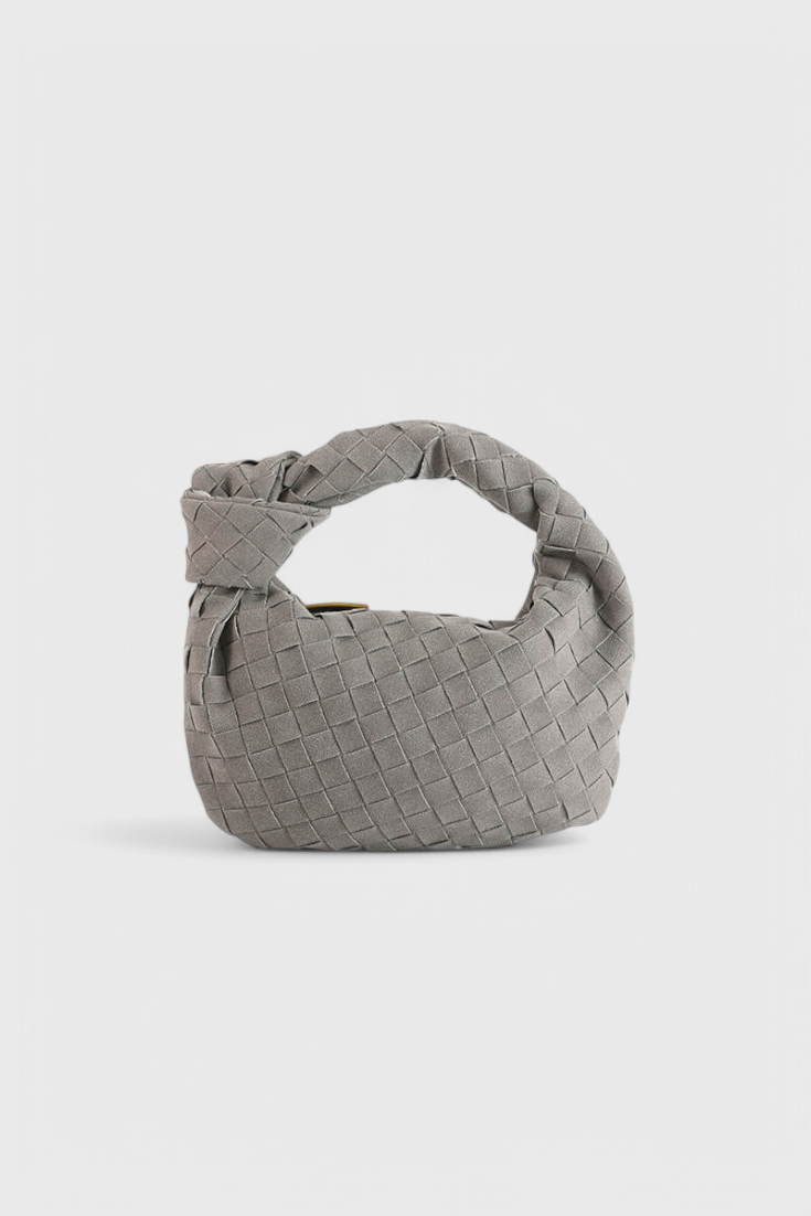 Remi Mini Woven Bag with Knot Detail
