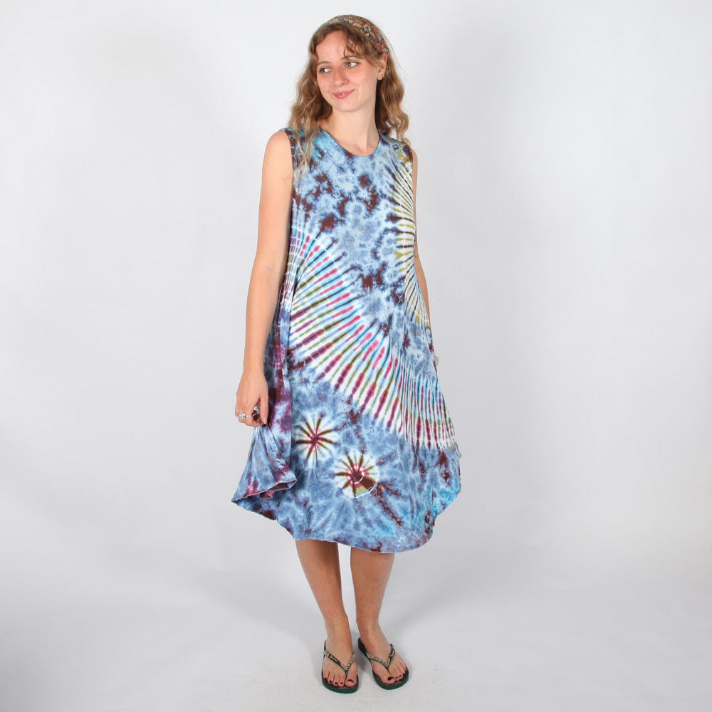 Tie Dye Circle Midi Dress