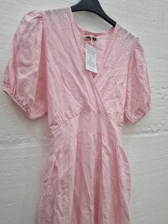 Rodier Pink Linen Dress Size: S/M