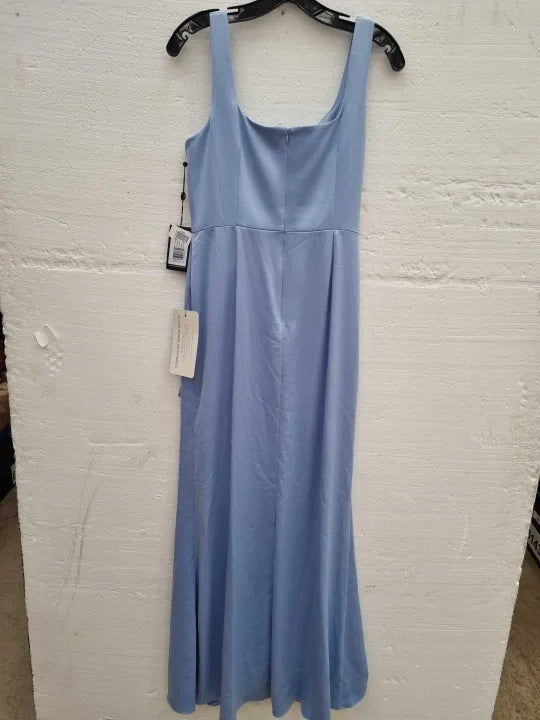 Adrianna Papell Satin Crepe Tie Waist Maxi Dress Size: Uk 12