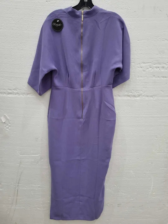 Closet London Lilac Purple Pencil Kimono Sleeves Midi Dress Size: Uk 10