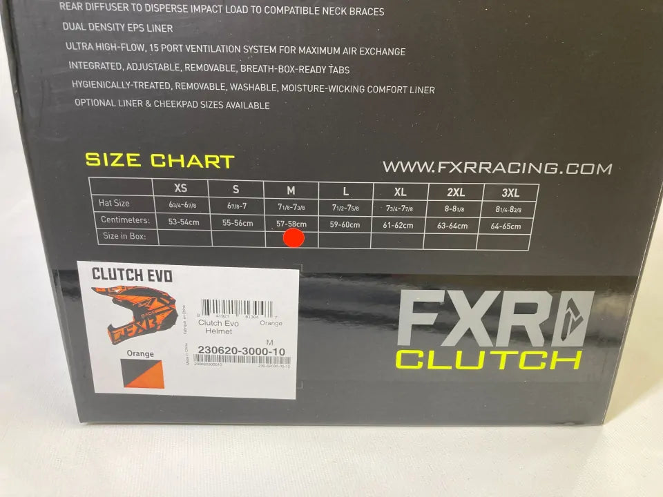 Fxr Clutch Evo Helmet Size: M (57-58 Cm deal !!
