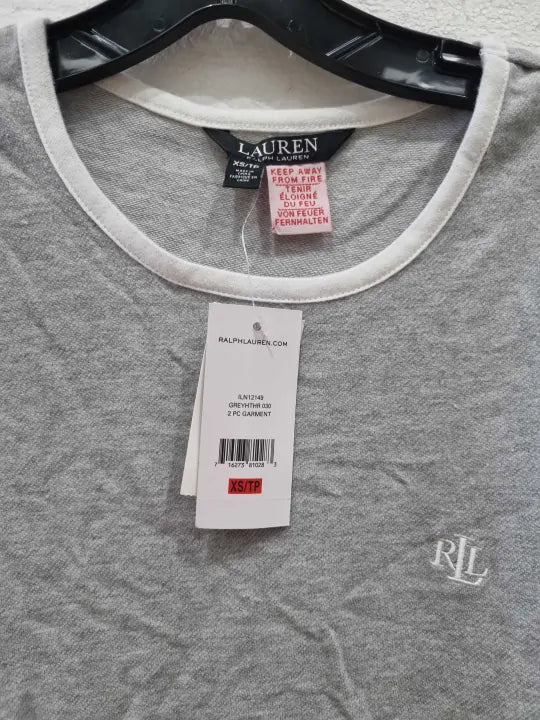 Lauren Ralph Lauren Black Label Soft Gray Pullover Top Size: Xsmall