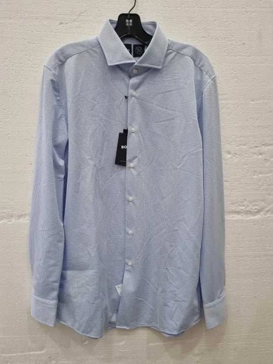 Hugo Boss Shirt In Light/Pastel Blue Size: 41