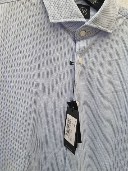 Hugo Boss Shirt In Light/Pastel Blue Size: 41