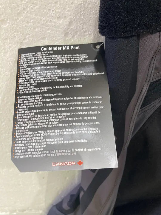 FXR Contender Mx Pant 23 Black Ops 34 Size: 34 deal !!