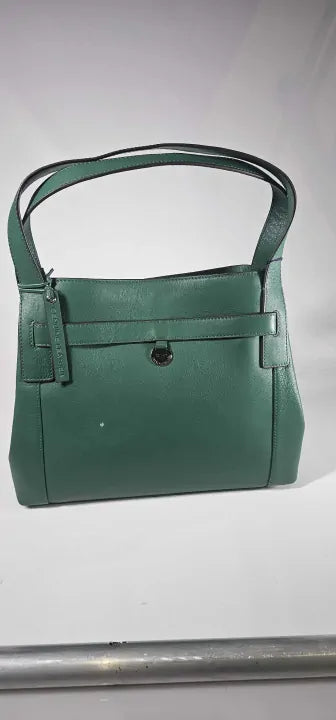 Genuine Paul Costelloe Green Medium Leather Tote Handbag Size: Medium