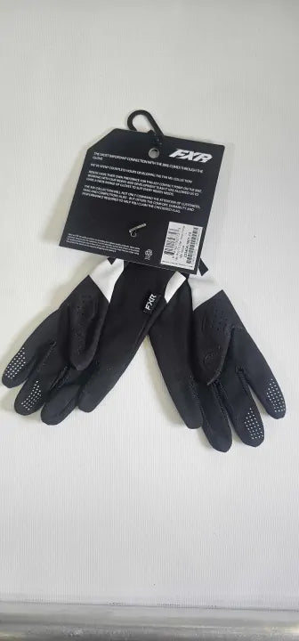 FXR Pro- Fit Lite Youth Mx Glove Black/White Size: Yth - L/G