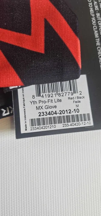 Yth Pro- Fit Lite Mx Glove Size: Yth - M deal !!