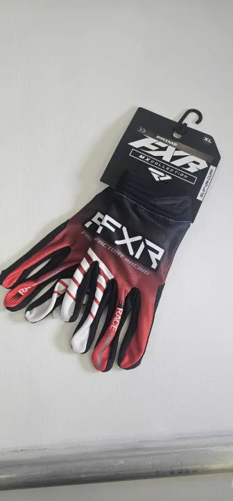 FXR Prime Racing Mx Glove Red/Black/White Size: S/P