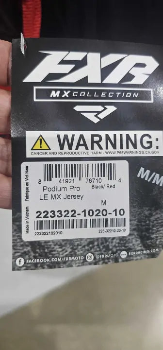 Fxr Podium Pro Le Mx Jersey Size: M deal !!