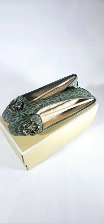Michael Kors / Lillie Monogram-Pattern Leather Moccasins Size: US 9M / UK 6.5