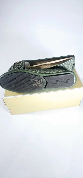 Michael Kors / Lillie Monogram-Pattern Leather Moccasins Size: US 9M / UK 6.5