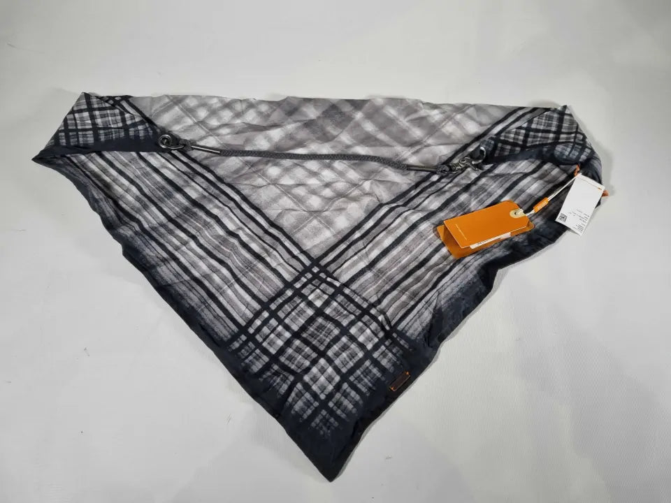 Hugo Boss Medium Blue Nyles Scarf Size: One Size