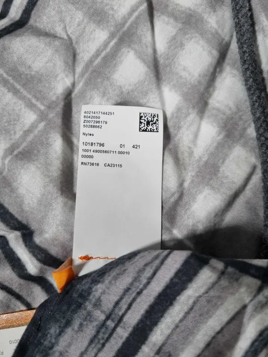 Hugo Boss Medium Blue Nyles Scarf Size: One Size