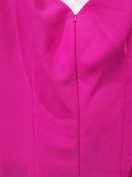 Joseph Ribkoff Pink Fitted Midi Dress Size: Uk 8