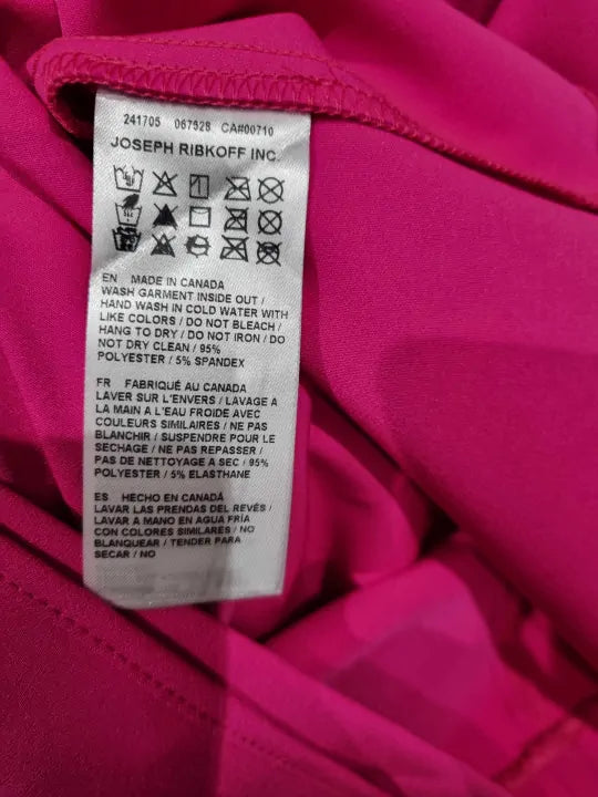 Joseph Ribkoff Pink Fitted Midi Dress Size: Uk 8