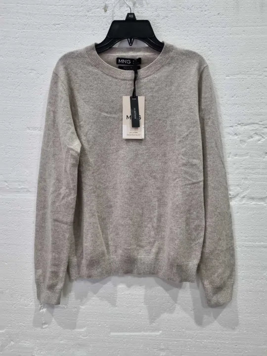 Mango Beige Cashmere Jumper Size: Small