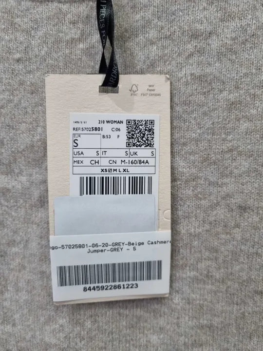 Mango Beige Cashmere Jumper Size: Small