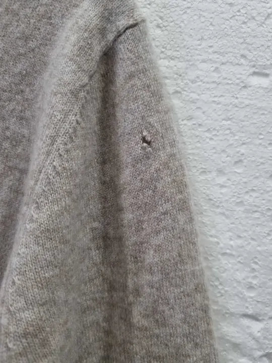 Mango Beige Cashmere Jumper Size: Small