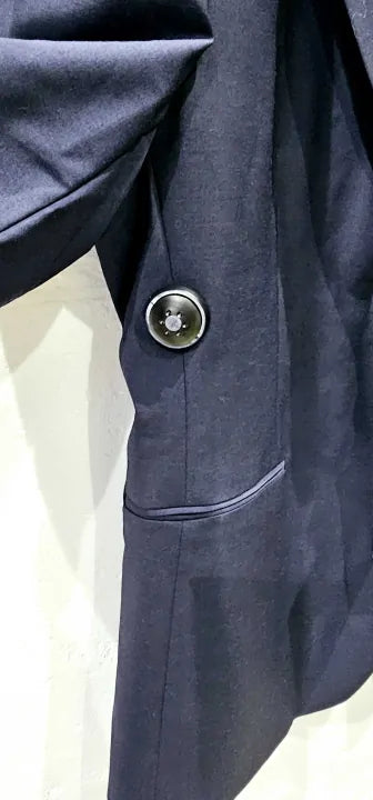 Reiss-11309930-44-Navy-Navy Hope Wool Blend Blazer-Navy Size: 44