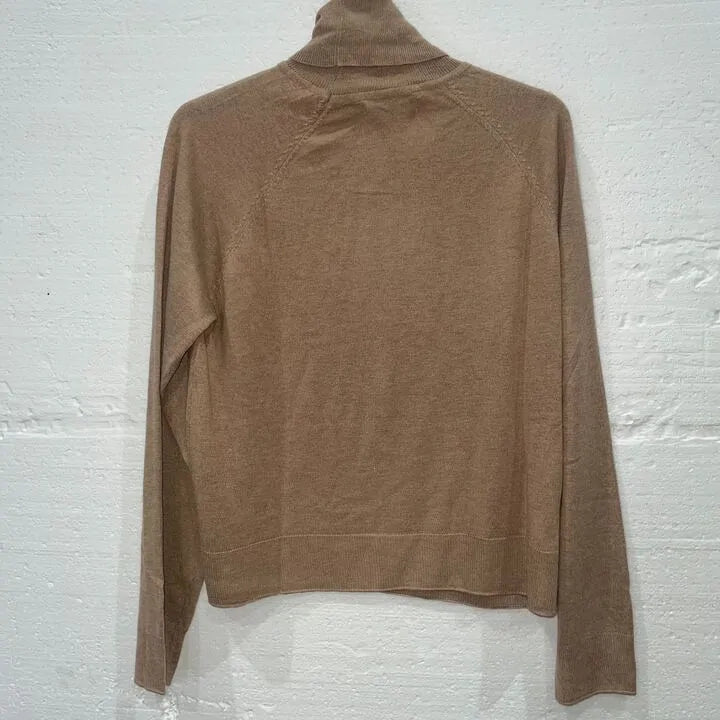 Mango-67110462-09-Xs-Brown-Camel Luca Cashmere Blend Sweater Size: Xsmall