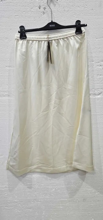 Boss-50482702_118-8-cream-cream Vesala Midi Skirt-cream Size: Uk 8