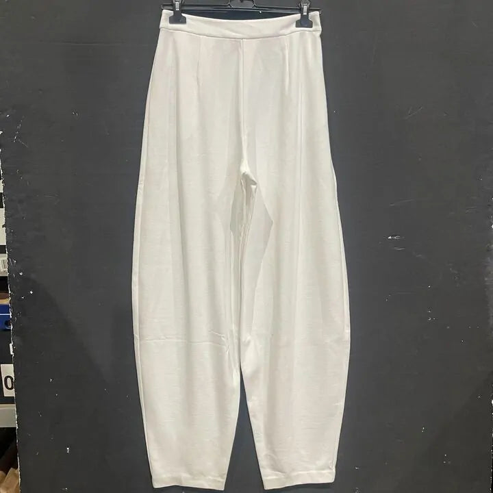 Emporio Armani - White High Waisted Trousers Size: Uk 14/Eu 44
