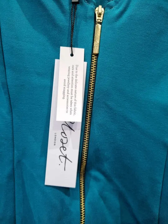 Closet London Blue Teal A-Line Dress Size: Uk 12