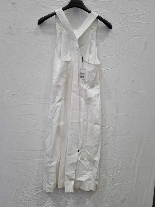 Theory Racerback Dress In Good Linen Size: Uk 6