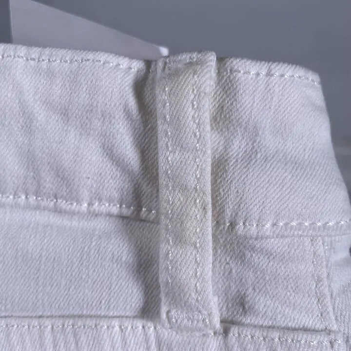 Mango-57000359-01-8-White-White Mid-Rise Flared Jeans Size: UK 8/EU 36