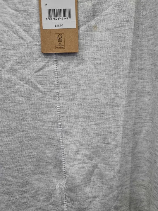 Hush Pale Grey Marl Boat Neck Top Size: Medium