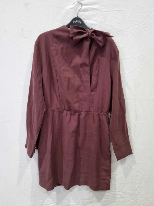 & Other Stories Cowl Neck Mini Dress Size: Uk 14
