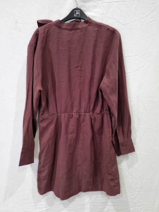 & Other Stories Cowl Neck Mini Dress Size: Uk 14