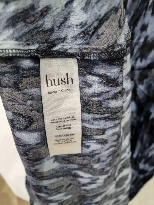 Hush Blue/Black Myrah Midi Dress Size: Uk 12