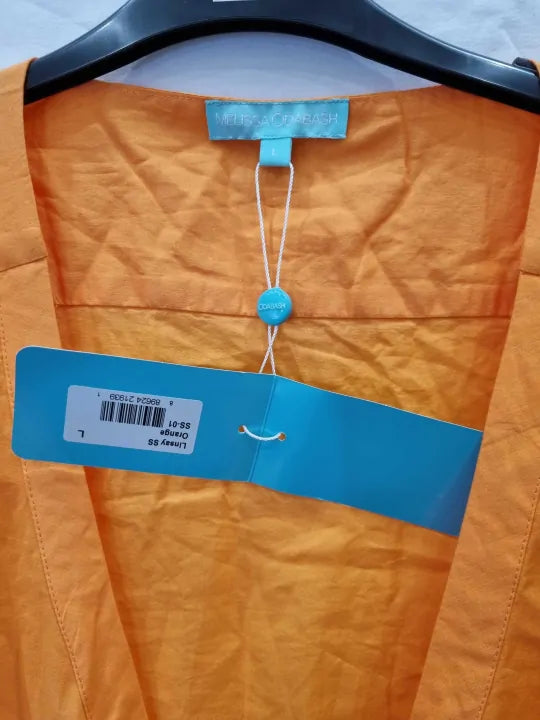 Melissa Odabash Linsay Orange Dress Size: Large