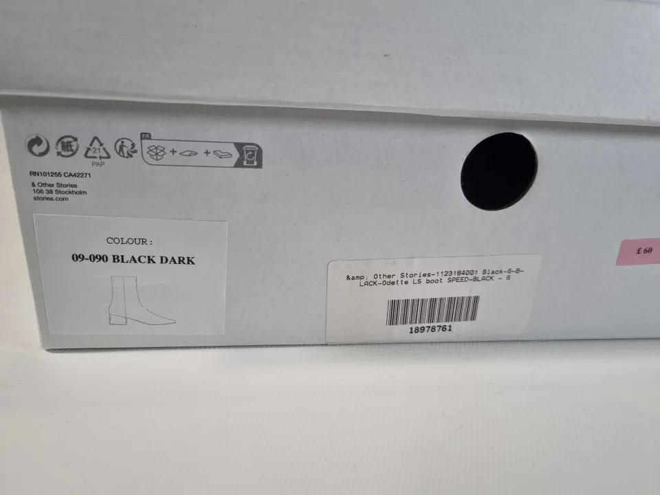 & Other Stories Black Odette Boot Size: Uk 6