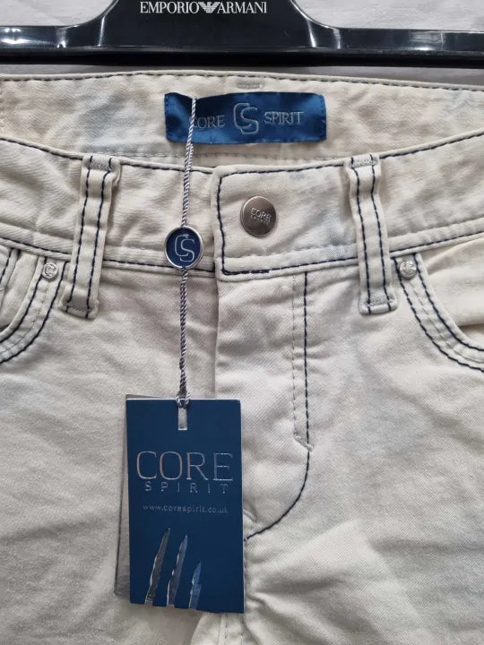 Core Spirit Ivory Denim Jeans Size: 29