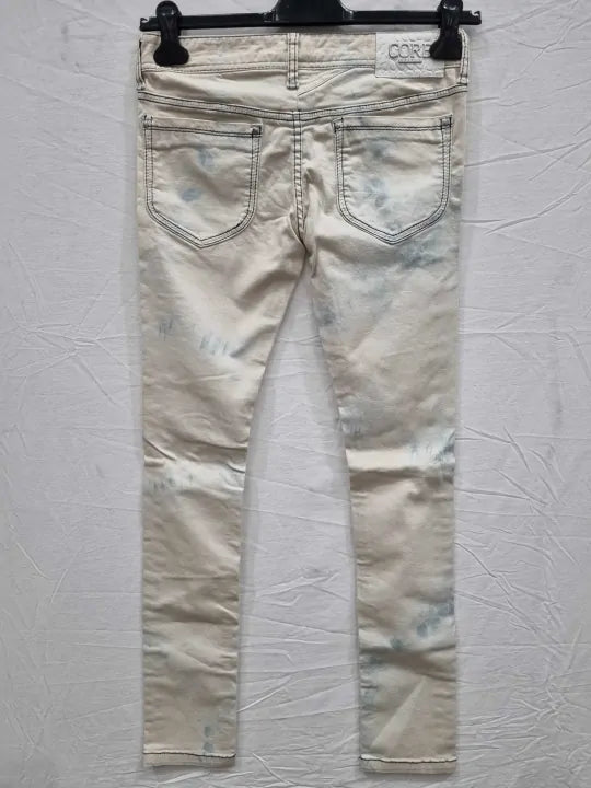 Core Spirit Ivory Denim Jeans Size: 29