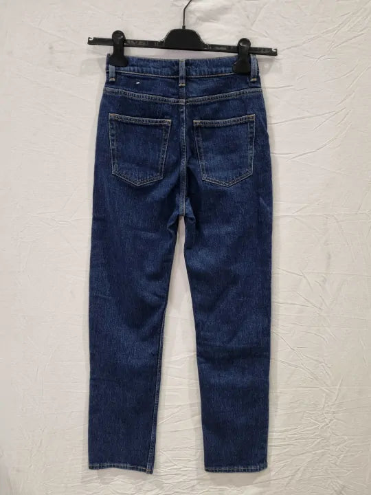 & Other Stories Keeper Cotton Straight Cropped Jeans Size: Eur 25/30