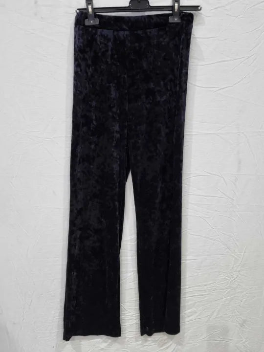 Mango Straight Velvet Trousers Size: Small