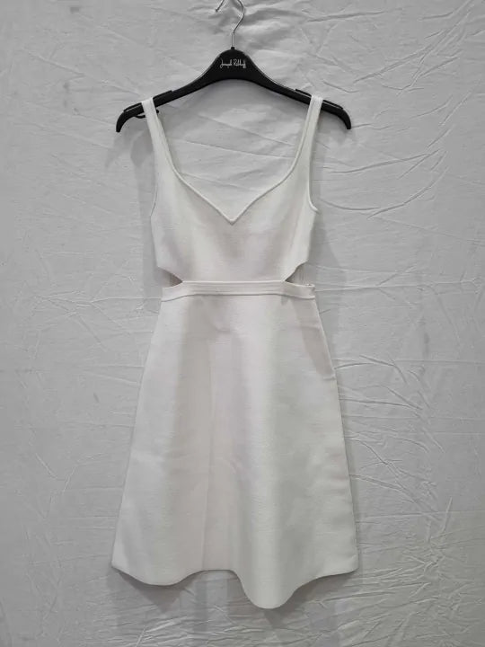Theory Cut-Out Mini Dress In Crepe Knit Size: Small