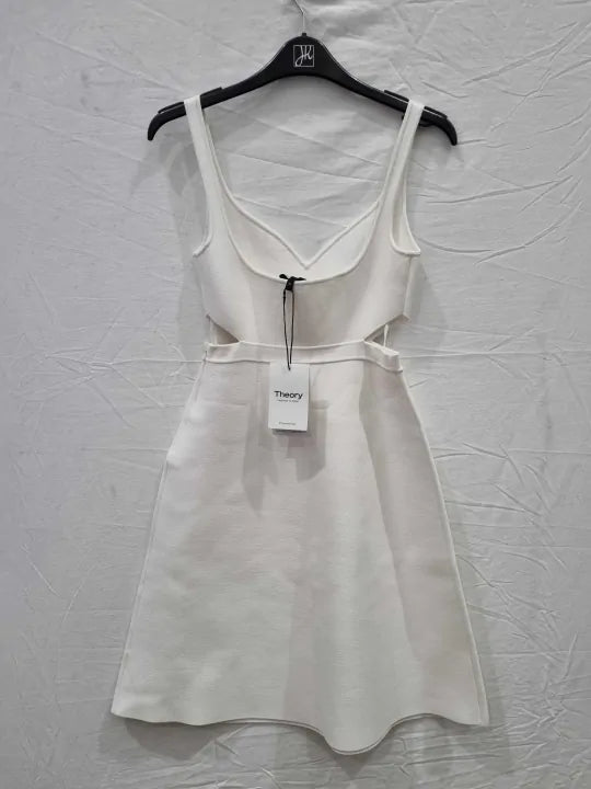 Theory Cut-Out Mini Dress In Crepe Knit Size: Small