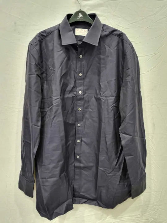 Thomas Pink Slim Fit Smart Casual Shirt Size: 17'/43Cm