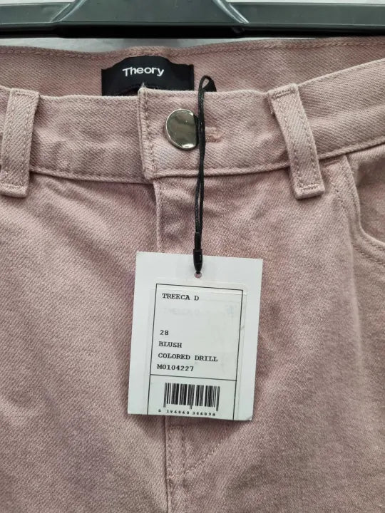 Theory Treeca Cropped High-Rise Slim-Leg Jeans Size: 28