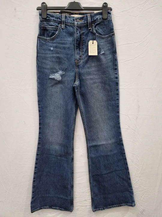 Levis 70S High Flare Womens Jeans Bootcut Leg Blue Denim Size: 26X32