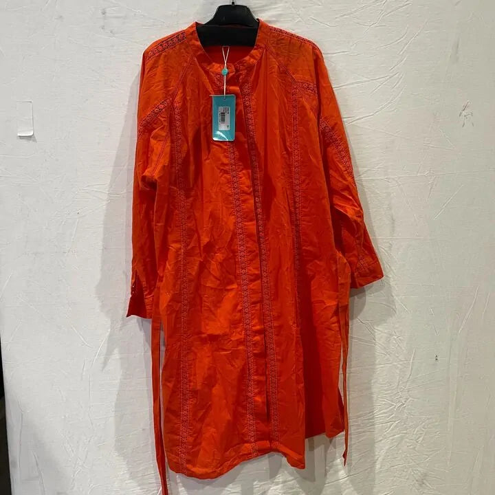 Melissa Odabash - Orange Emily Apricot Dress Size: Xl