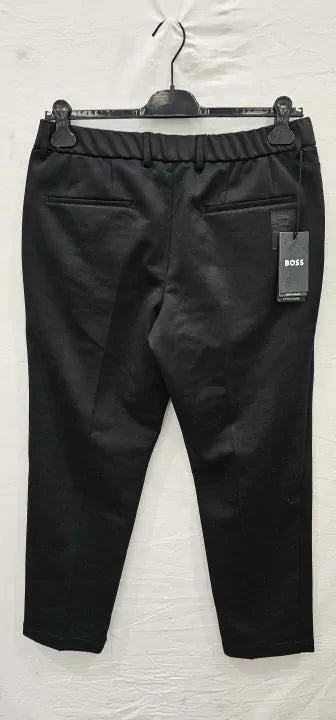 Black Keen Double Pleat Trousers , Black , Size 50 Size: 50
